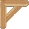 Ekena Millwork Traditional Craftsman Rough Sawn Bracket w/ Offset Brace, Western Red Cedar, 8"W x 28"D x 28"H BKT0806X28X28TRA04RWR - alternate 4